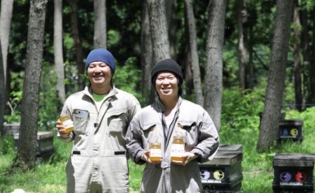 純粋はちみつ アカシア 450g & トチ 500g 【山本養蜂場】 ／ ハチミツ 蜂蜜 栃 とち あかしあ アカシヤ あかしや