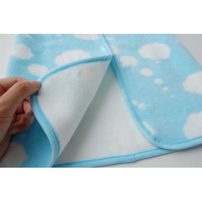 ふるさと納税 忠岡町 nordic+japan　綿毛布 子供用 スリーパー ミディアム(ヒツジ・ブルー) |  | 03