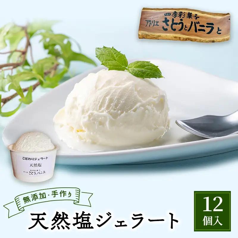 ジェラート 天然塩 手作り 無添加 ジェラート【100ml×12個】