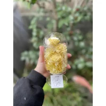 【黄色系】天球bottle flowers　Lsize_花・観葉植物 造花・プリザーブドフラワー 花 _【1308095】