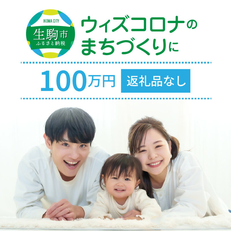 【ふるさと納税】ウィズコロナのまちづくりに（返礼品なし) 100万円 寄附のみ申込みの方 056-005 奈良県 生駒市