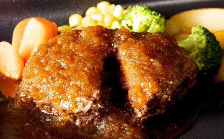 【12回定期便】 【レンジ調理】 和牛100％ハンバーグ4個 長崎県産和牛と希少あか牛（A4またはA5ランク） 長与町/炭火焼肉あおい[EBW081]