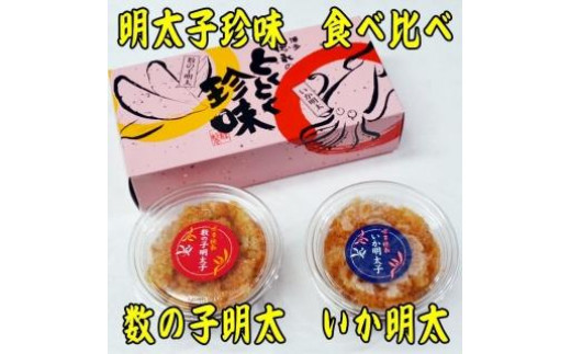 数の子明太子&いか明太子セット(各100g)【博多徳永とくとく珍味】＜大川市＞
