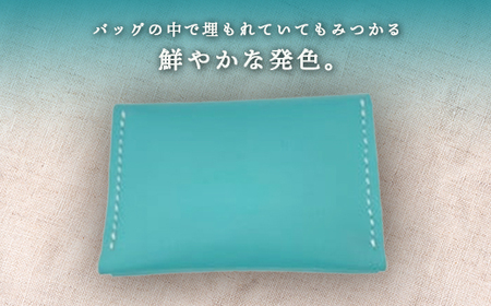 【おいらせブルー】牛革マルチケース 【 ふるさと納税 人気 おすすめ おすすめ ランキング おいらせ ブルー 財布 コインケース 小物入れ ハンドメイド 手作り 牛革 レザー 青 奥入瀬 普段使い ギ