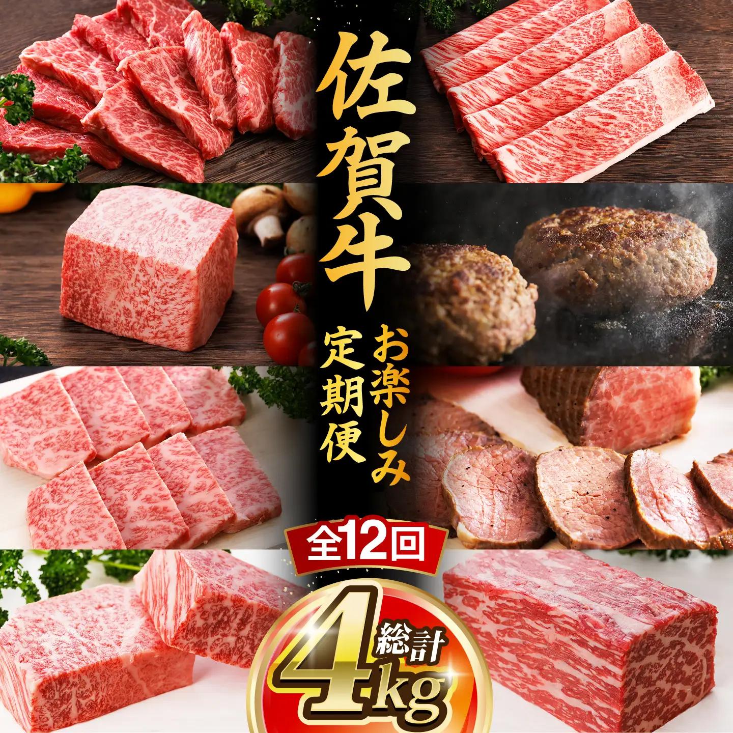 【全12回】佐賀牛 お楽しみ定期便 約2人前 肉定期便 [UCC002]