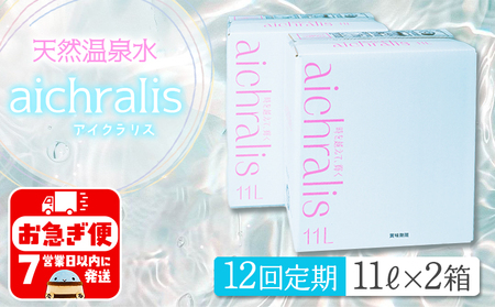 J19-7917／【12ヶ月定期】aichralis ( アイクラリス ) 11L BIB×2箱