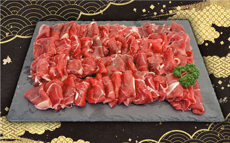【全12回定期便】 馬小間切り落とし 1kg ( 500g × 2パック ) 【五右衛門フーズ】 [YBZ038]