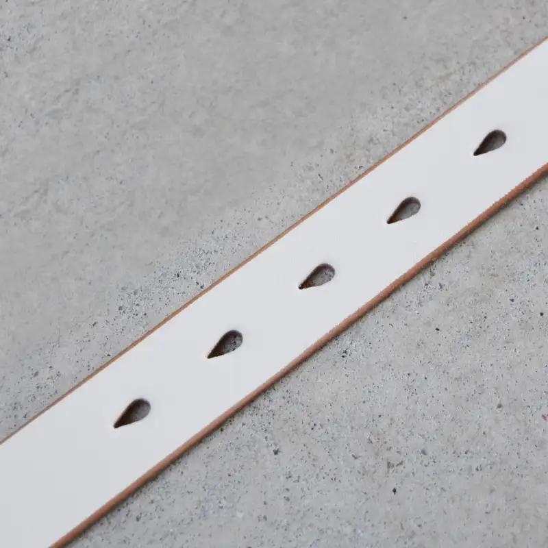 Teha’amana Copper Rivet Belt 25mm ベルト ホワイト ロングサイズ