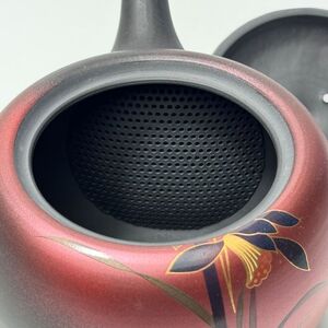 昭萠　16号黒泥丸形紫蘭急須　6-483｜陶器 やきもの 焼き物 手作り 職人 昭萌窯 丸よ小泉 愛知県 常滑市