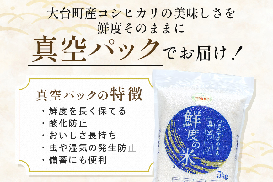 【定期便3回】こしひかり 精米 5kg (計15kg) 真空パック A17-014