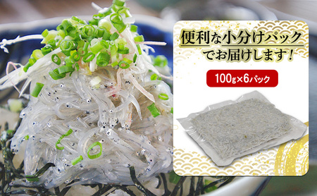 しらす 600g 100g×6パック 義丸 お刺身生しらす