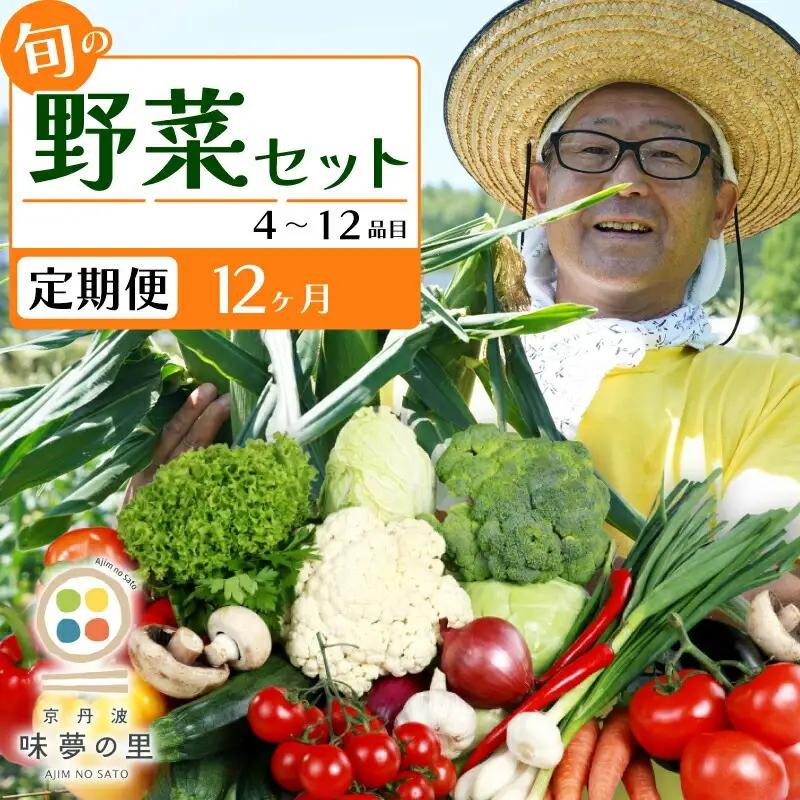 【12回定期便】 道の駅京丹波味夢の里 『旬のお野菜』 詰め合わせセット 野菜詰め合わせ 4~12種類