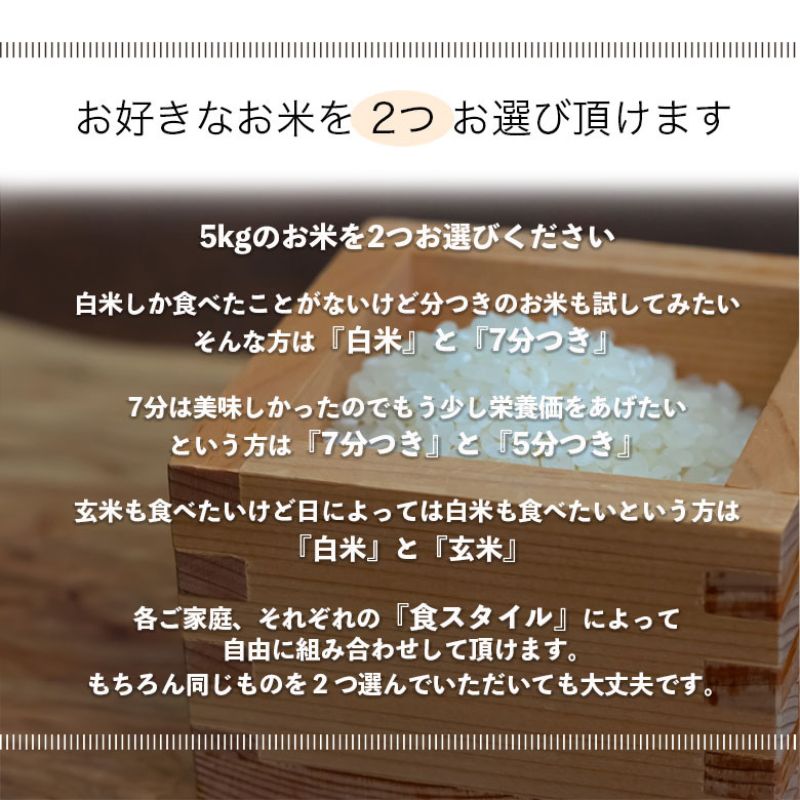 【選べる精米率】新米 令和7年産 三重県産 コシヒカリ 10kg(5kg×2袋)［白米 玄米 5分つき米 7分つき米] 玄米 5kg･5分つき米 5kg