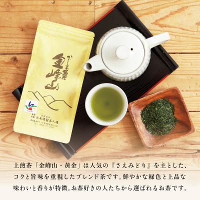 ふるさと納税 南さつま市 【西馬場製茶】かごしま茶「金峰山・黄金」3本セット(100g×3) 上煎茶 |  | 01