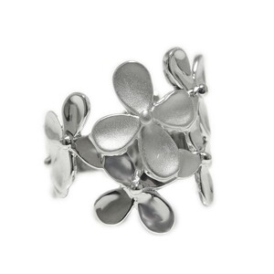 PT900「クローバー」幅広地金リング【 30206-1】