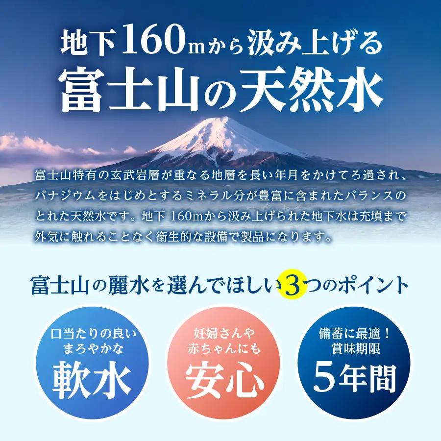 富士山の麗水　８L×２箱 富士山 天然水 富士山の麗水 水 ミネラルウォーター 大容量 アウトドア ストック 保存  防災 備蓄 防災グッズ 非常用