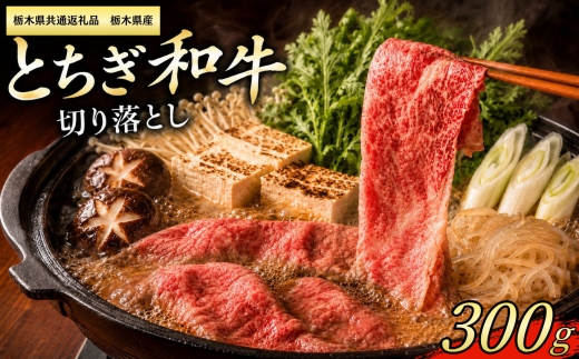 【栃木県共通返礼品　栃木県産】訳あり とちぎ和牛 切り落とし300g | とちぎ和牛 和牛 牛肉 すきやき しゃぶしゃぶ 切り落とし 栃木県産 ふるさと納税 栃木県 下野市
