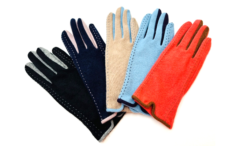 
            [№4631-2632]東かがわ市からお届けする【カシミヤ100％レディース手袋】 Les-253 スマホ対応 スマートフォン対応 暖かい 冬
          