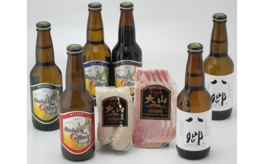 大山Ｇビール・大山ハムセット　　ＧＨ−Ｙ　