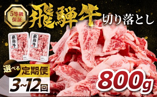 【12回 定期便】5等級 飛騨牛切り落とし 800g 定期便 3回～12回 飛騨牛 牛肉 国産 国産牛 切り落とし 訳あり 定期便 飛騨牛 牛肉 国産 国産牛 切り落とし 訳あり 定期便 飛騨牛 牛肉 国産 国産牛 切り落とし 訳あり 定期便 飛騨牛 牛肉 国産 国産牛 切り落とし 訳あり 定期便 飛騨牛 牛肉 国産 国産牛 切り落とし 飛騨牛 a5 きりおとし 飛騨牛 赤身 岐阜県 郡上市