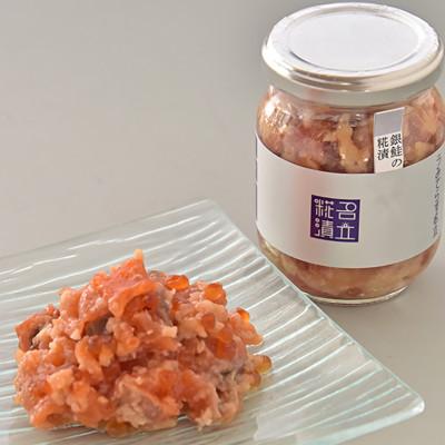 ふるさと納税 上越市 発酵のまち上越より　名立のかあちゃん手作りのお刺身の漬物2本　いかのもろみ漬・銀鮭の糀漬 |  | 02