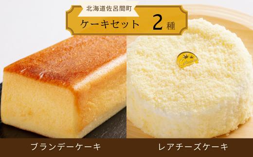 2種のケーキセット（ブランデーケーキ・レアチーズケーキ） 【 ふるさと納税 人気 おすすめ ランキング 菓子 ケーキ ブランデーケーキ レアチーズケーキ 甘い 美味しい 北海道 佐呂間町 送料無料 】