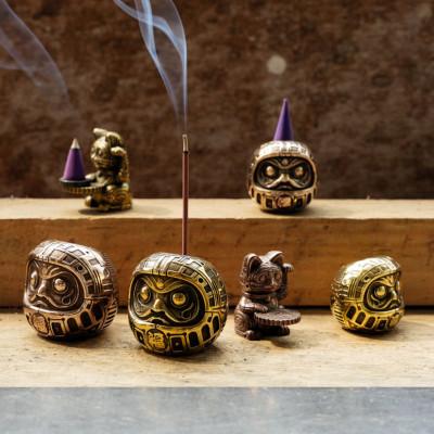 ふるさと納税 高岡市 福香 -FUKKA-　招き猫/MANEKINEKO　ブロンズ　お香立て　 |  | 02