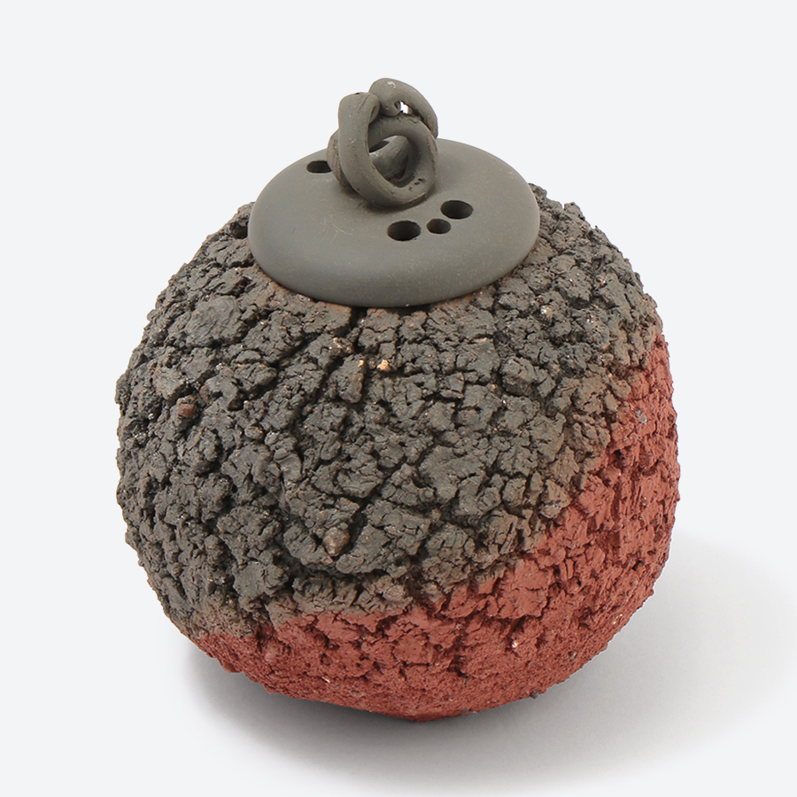 ＜伊藤赤水＞五代赤水　無名異窯変香爐（限定1点）