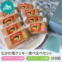 【ふるさと納税】北海道むかわ町 むかわ竜クッキー イチゴクリーム(4個)&メロンクリーム(4個)計8個食べ比べセット ふるさと納税 人気 おすすめ ランキング クッキー 洋菓子 イチゴ メロン むかわ竜 カムイサウルス 北海道 むかわ町 送料無料 MKWQ003