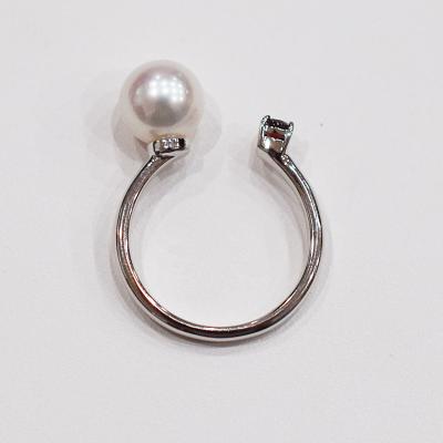ふるさと納税 天草市 真珠 リング 7.5-8mm ホワイトピンク ガーネット (A:8号)_S085-454 |  | 01