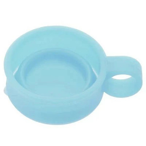 シリコーン製携帯ミニコップ 120ml オウンカラー ブルー 折りたたみ シリコン 専用ケース付き 外出 おでかけ うがい 歯みがき はみがき 服薬 薬 便利 たためるミニコップ〈スケーター株式会社〉