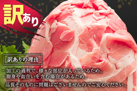 【最短3日～5日以内出荷】訳あり 宮崎県産 豚切落し 5kg C325-2506-5D