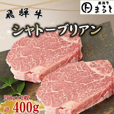 飛騨牛ヒレ ステーキ　シャトーブリアン 計400g(200g×2枚)【配送不可地域：離島】