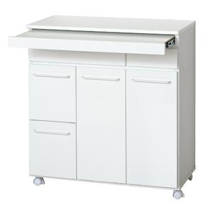 スライド棚付きダストボックス4D ホワイト