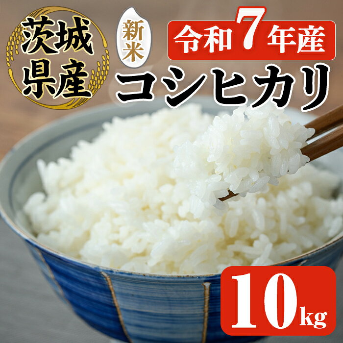 【ふるさと納税】【先行予約】 常陸大宮産 コシヒカリ 10kg 米 お米 新米 令和7年 精米 白米 こめ コメ ご飯 ごはん コシヒカリ こしひかり 10kg 10キロ【JA常陸　常陸農業協同組合】【ho1575】