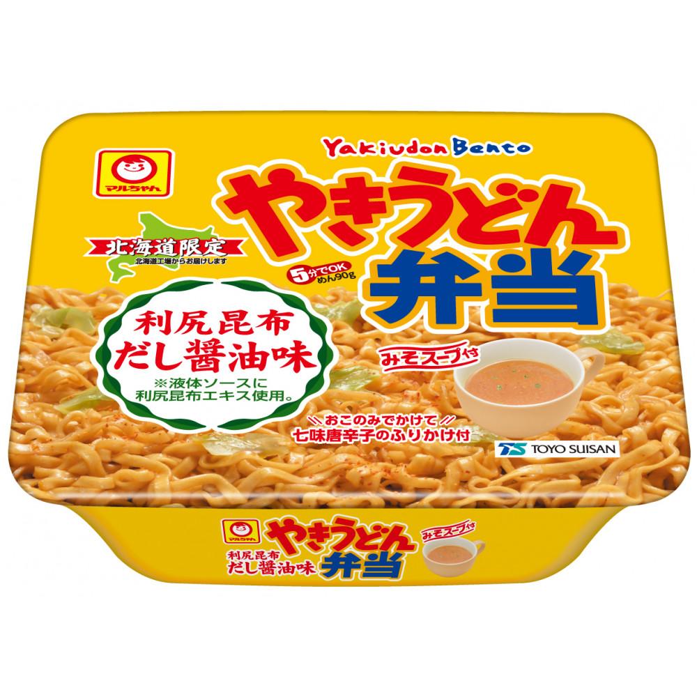 【ふるさと納税】マルちゃん「やきうどん弁当　利尻昆布だし醤油味」12食入り 2ケース | カップ麺 インスタント インスタント食品 業務用 ケース 即席麺 麺類 お取り寄せ 小樽市 北海道