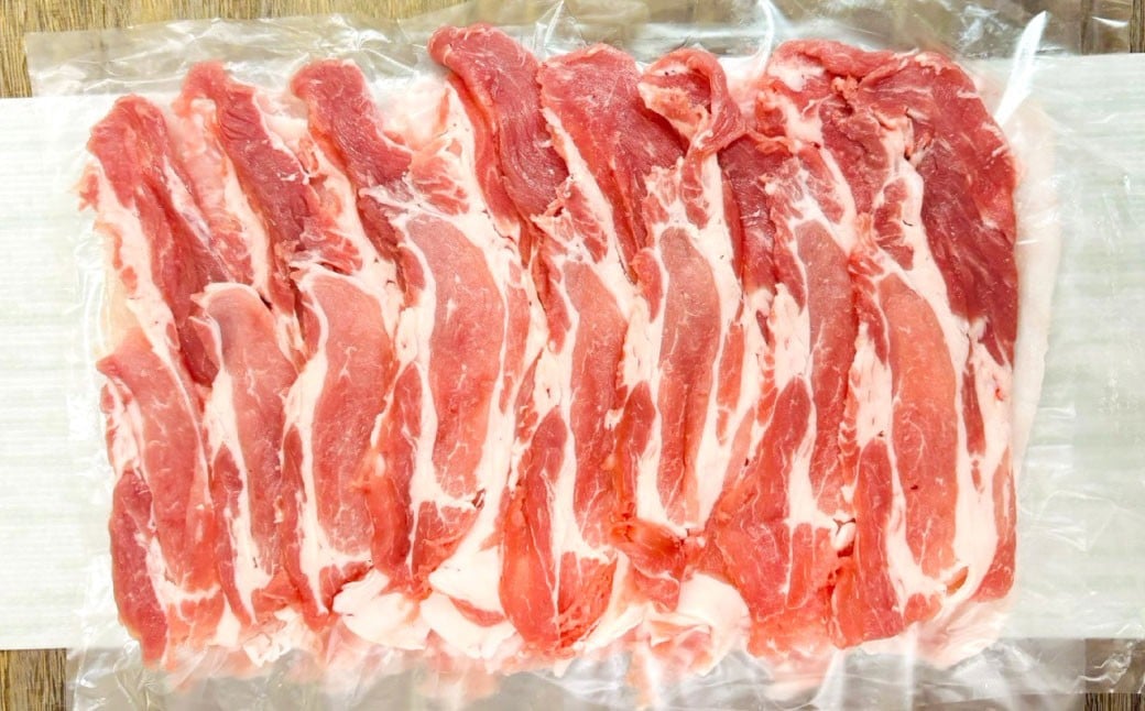 【愛媛県産】 豚肉 肩ロース スライス 500gずつ小分け 約1.5kg （756）