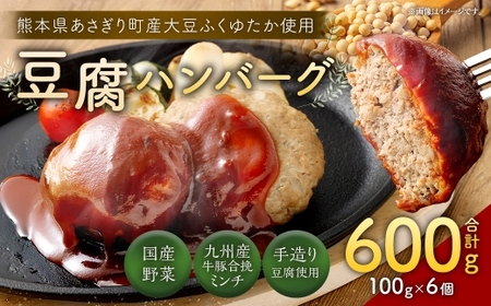 豆腐ハンバーグセット100g × 6個入 豆腐ハンバーグ 冷凍 電子レンジ対応 小分けで便利 ヘルシー 国産 ｜ 熊本県あさぎり町