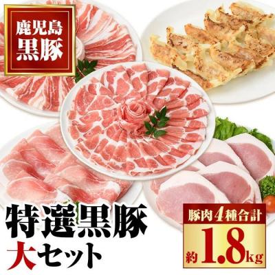 ふるさと納税 肝付町 特選黒豚大セット(合計約1.8kg)　B02074