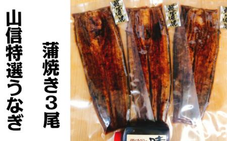 特選うなぎの蒲焼き 3尾 冷凍≪ヤマシン≫【特選うなぎの蒲焼き】