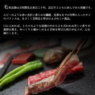 近江牛 すき焼き しゃぶしゃぶ用 550g 冷蔵 黒毛和牛 和牛 牛肉 ブランド 肉 三大和牛 霜降り 贈り物 ギフト プレゼント 滋賀県 竜王町 毛利志満