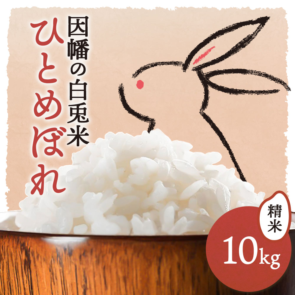 【ふるさと納税】因幡の白兎米 ひとめぼれ 令和7年度産 精米済 10kg（5kg×2袋）さんチョク《30日以内に出荷予定(土日祝除く)》鳥取県 八頭町 米 お米 白米 ご飯