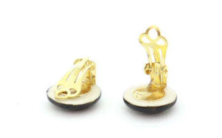 【美濃焼】 紫むら タイル イヤリング 直径15mm 瑞浪市 / TILEmade タイル アクセサリー ハンドメイド [AZCD032]