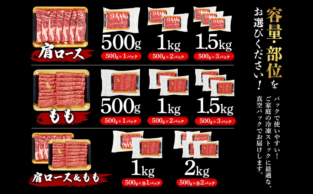 部位・容量が選べる！赤身が美味しい宮崎県産黒牛