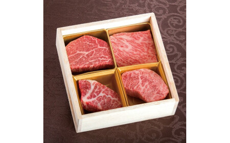 DU-9　【定期便 / 全2回】常陸牛 手切り4種 食べ比べセット(ステーキ+焼肉)