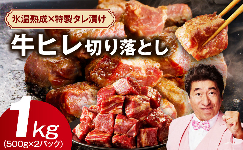 
            【訳あり】牛ヒレ肉 切り落とし 1kg【小分け 500g×2P 氷温熟成×特製ダレ サイズ不揃い やわらか ステーキ ひと口サイズ カット済み】
          