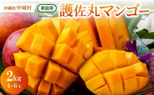 【2026年6月下旬から順次発送・家庭用】護佐丸マンゴー2.0kg(4～6玉)【配送不可地域：離島】