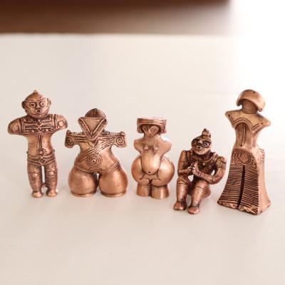 ふるさと納税 山梨県 【縄文アクセサリーDo_goods】純銅製 国宝土偶5体ミニオブジェ  659-924 |  | 03