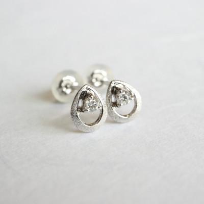 ふるさと納税 福生市 森羅オリジナル　プラチナ900　ダイヤモンド　ピアス
