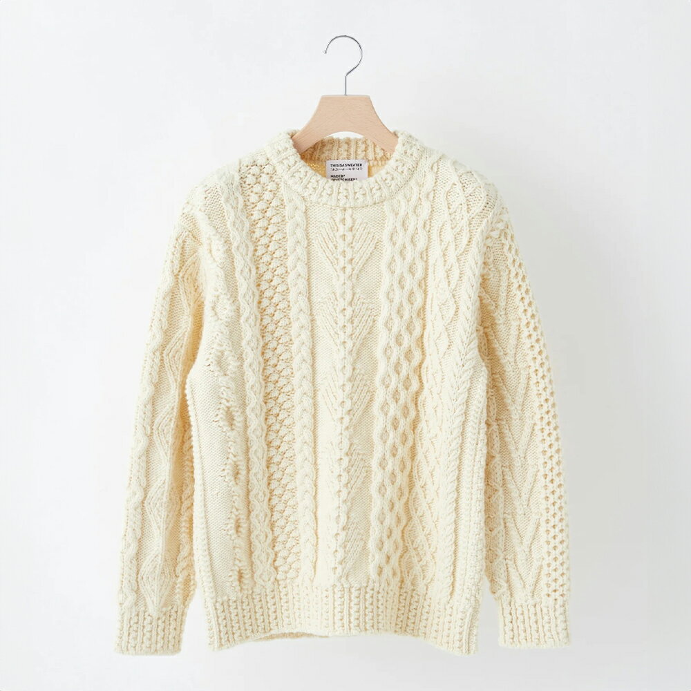 【ふるさと納税】 ≪順次発送≫ A2 : A SWEATER IS LOVE. -WHITE ホワイト セーター 服 洋服 ユニセックス メンズ レディース ブランド 山形県 山辺町 yt-slxxw-sn